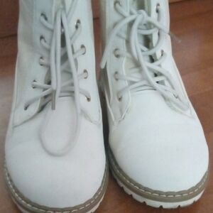 White Ankle Boots